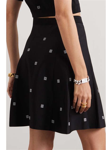 givenchy mini skirt|GIVENCHY 4G embroidered stretch.